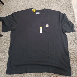 Carhartt Black Loose Fit Short-Sleeve Pocket T-Shirt